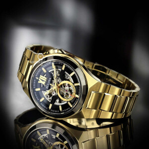 Bulova Classic 98A178 XL Mens Automatic Wristwatch with Sapphireglas