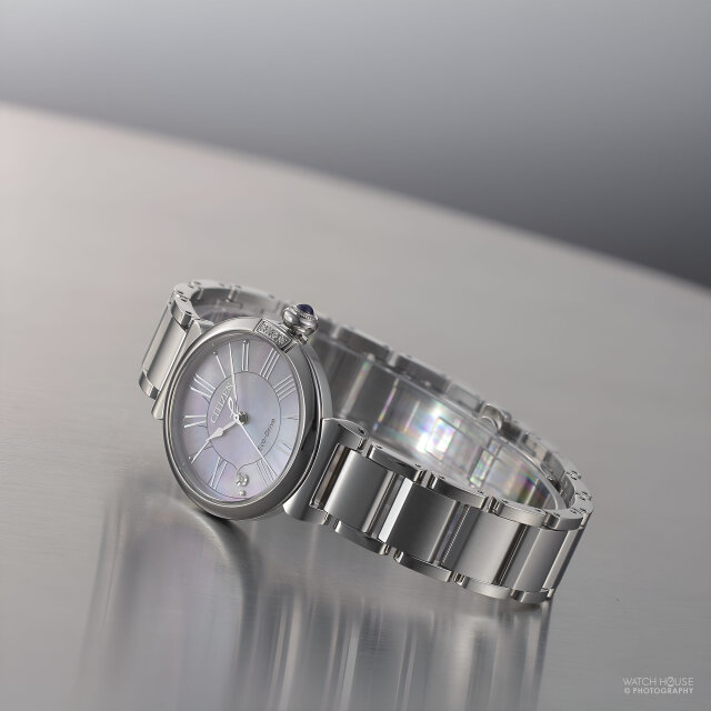 Citizen Damen 5 Diamanten Perlmutt Eco-Drive EM1060-87Y Stahl