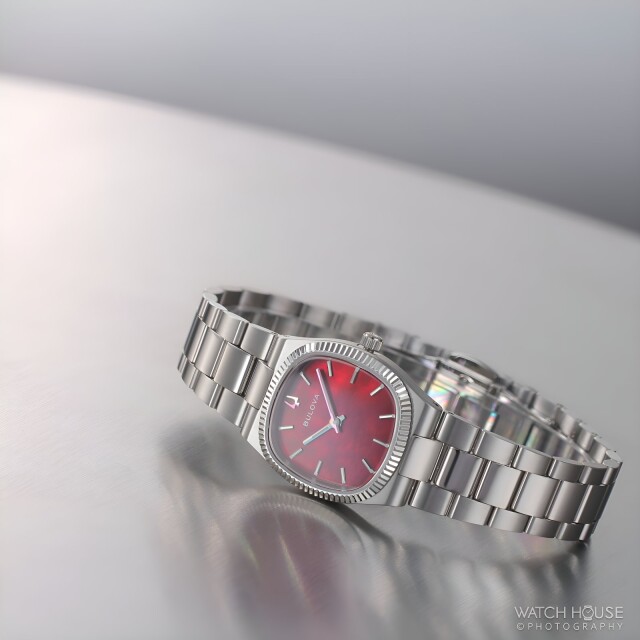 Bulova Damenuhr Super Seville 96L354 Rotes Perlmutt