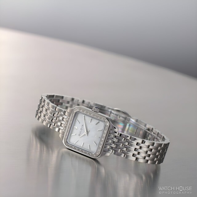 Bulova Classic Damenuhr 96R256 Perlmutt 36xDiamanten