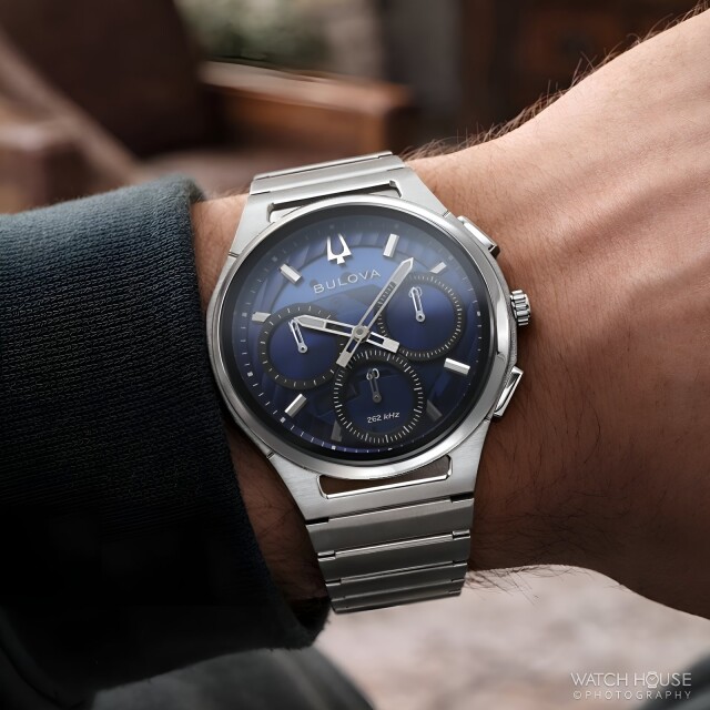 Bulova Curv Presisionist 96A339 Blau