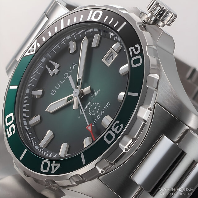 Bulova Marine Star Automatikuhr 98B471 Grün