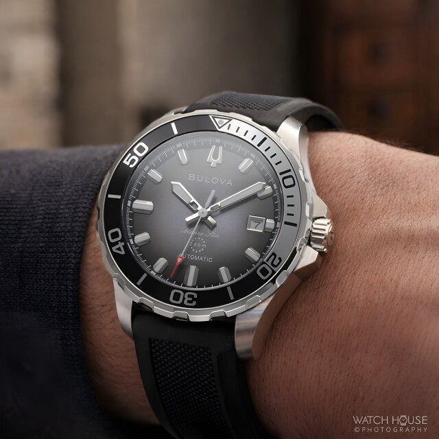Bulova Marine Star Automatikuhr 98B465 Schwarz