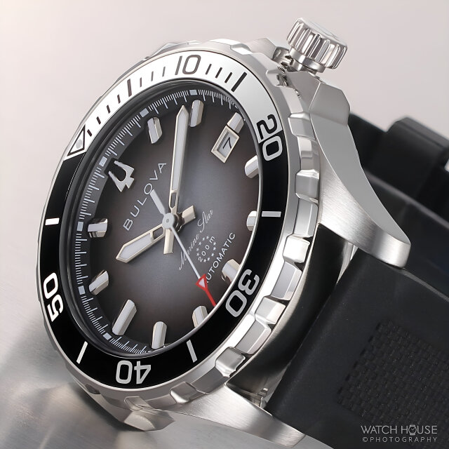 Bulova Marine Star Automatikuhr 98B465 Schwarz