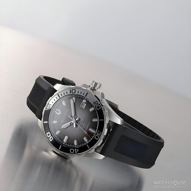 Bulova Marine Star automatic watch 98B465, black