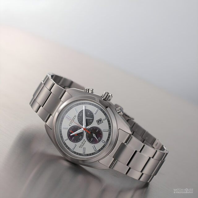 Citizen Eco Drive Mens Chronograph AT2590-59A Panda
