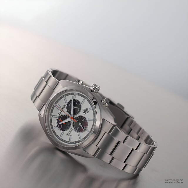 Citizen Eco Drive Mens Chronograph AT2590-59A Panda