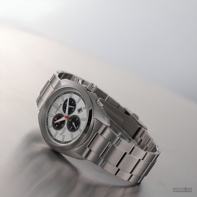 Citizen Eco Drive Mens Chronograph AT2590-59A Panda