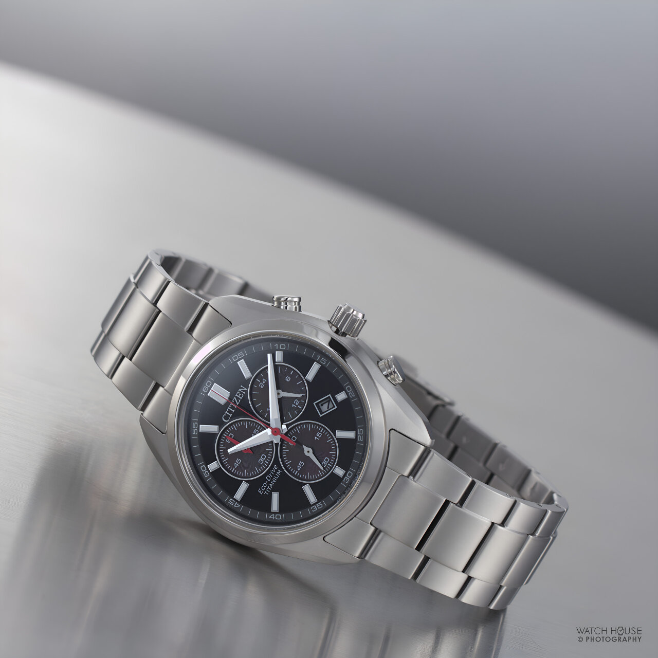 Citizen Eco Drive Herren Chronograph AT2590-59E Schwarz