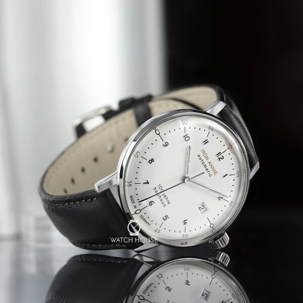 Iron ETA Bauhaus Automatic Men\'s 5056-1 Wristwatch Annie