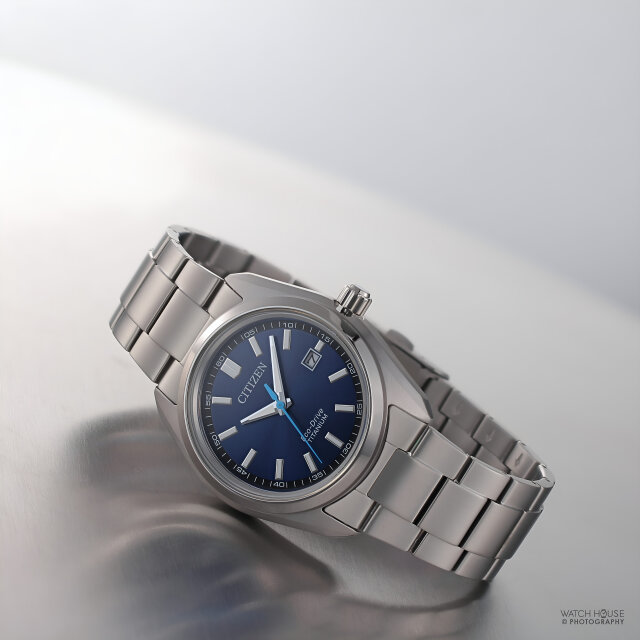 Citizen Eco-Drive mens watch Super Titanium AW1900-50L Blue