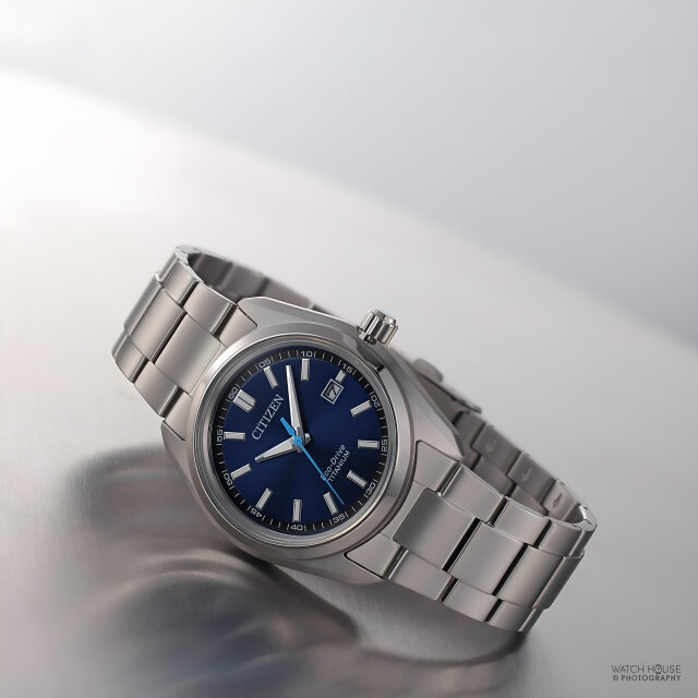 Citizen Eco-Drive mens watch Super Titanium AW1900-50L Blue
