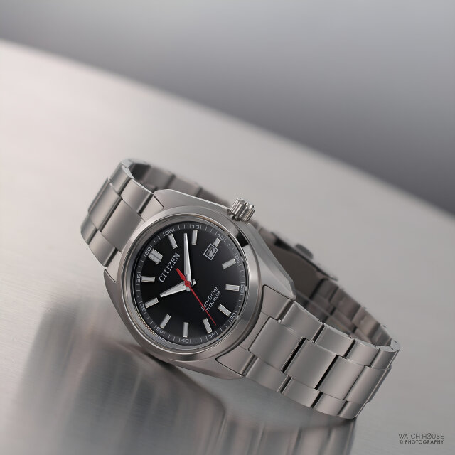 Citizen Eco-Drive mens watch Super Titanium AW1900-50E Black