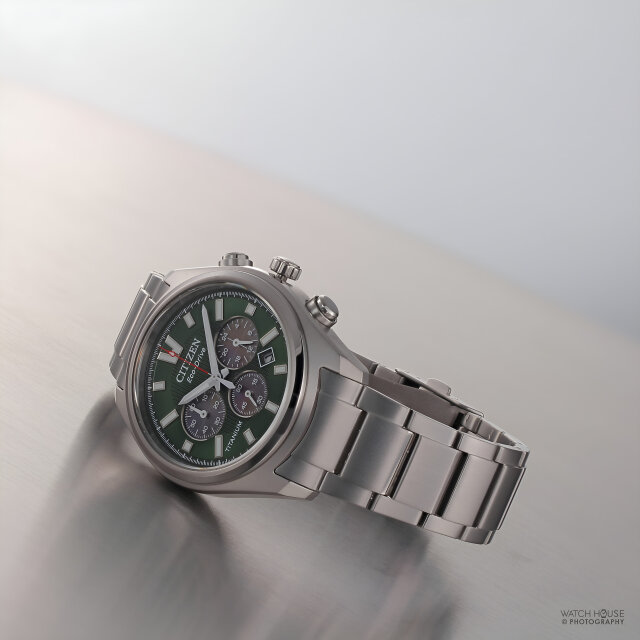 Citizen Eco Drive Herren Chronograph CA4750-51X Grün