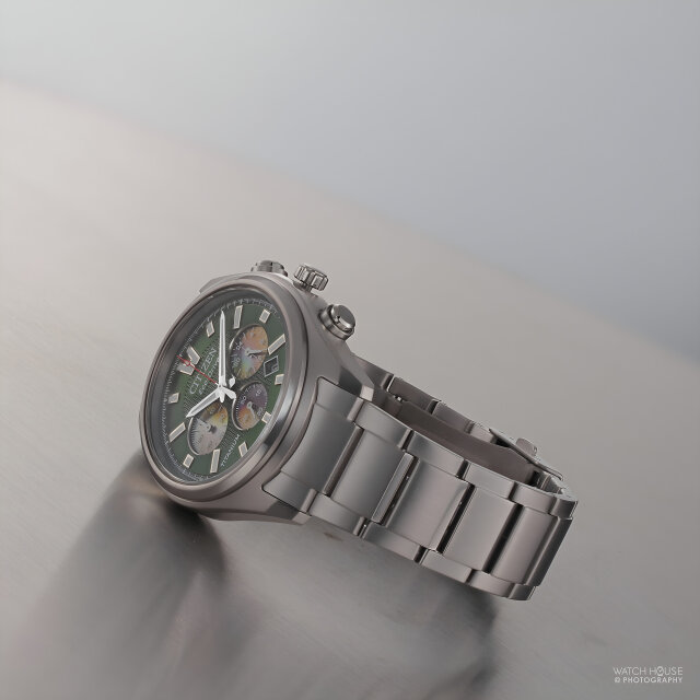 Citizen Eco Drive Herren Chronograph CA4750-51X Grün