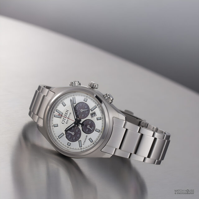 Citizen Eco Drive Mens Chronograph CA4750-51A Silver