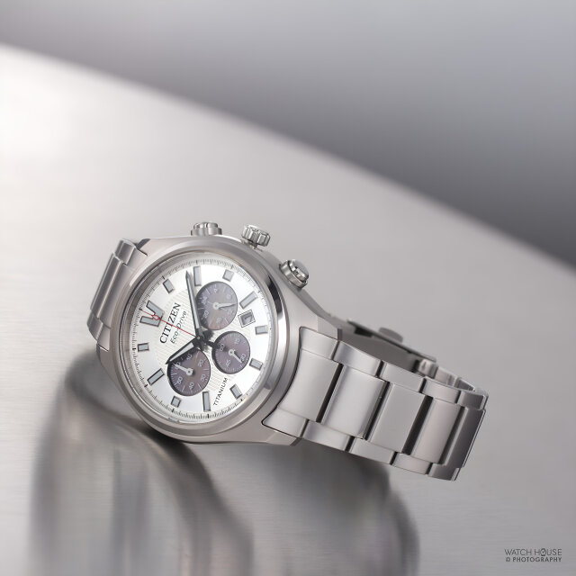 Citizen Eco Drive Mens Chronograph CA4750-51A Silver