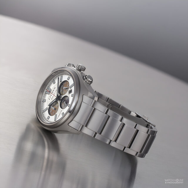 Citizen Eco Drive Mens Chronograph CA4750-51A Silver