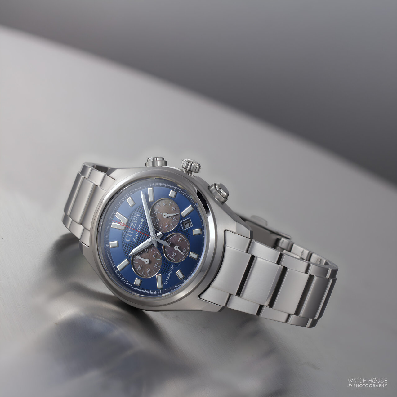 Citizen Eco Drive Mens Chronograph CA4750-51L Blue