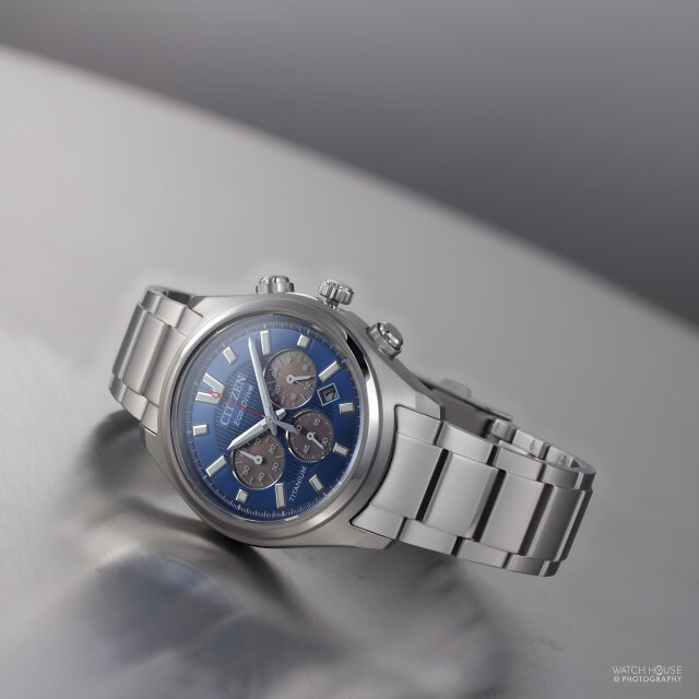Citizen Eco Drive Mens Chronograph CA4750-51L Blue