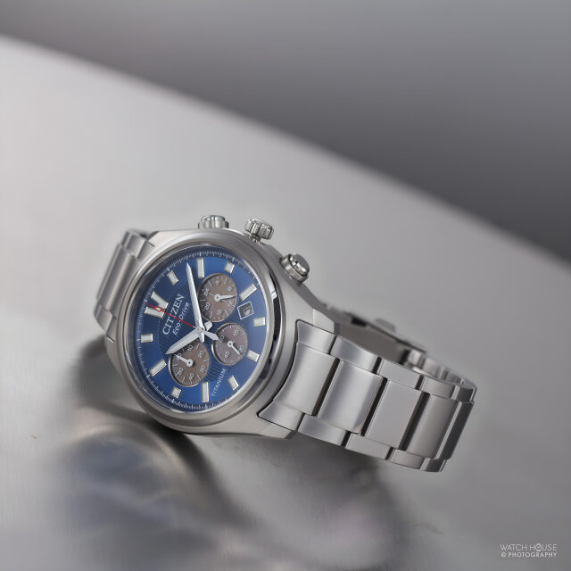 Citizen Eco Drive Mens Chronograph CA4750-51L Blue