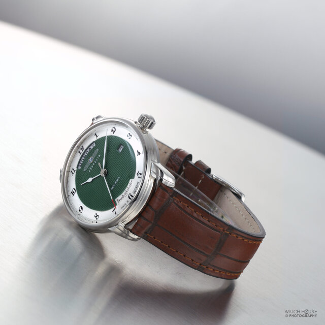 Zeppelin Friedrichshafen 8562-2 Herren Automatikuhr 8285 Grün