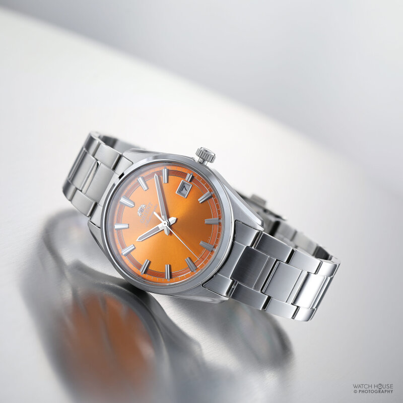 Orient Stretto Automatikuhr RA-AC0R08Y Limitiert Orange