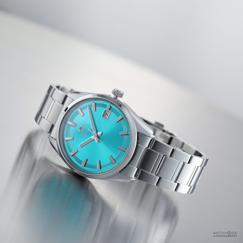 Orient Stretto Automatikuhr RA-AC0R06L Limitiert T&uuml;rkis