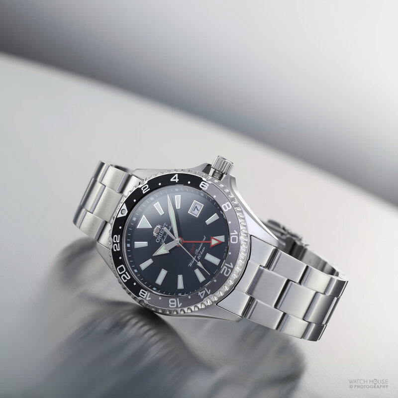 Orient MAKO GMT Automatikuhr RA-BC0001B30B Graphitnacht