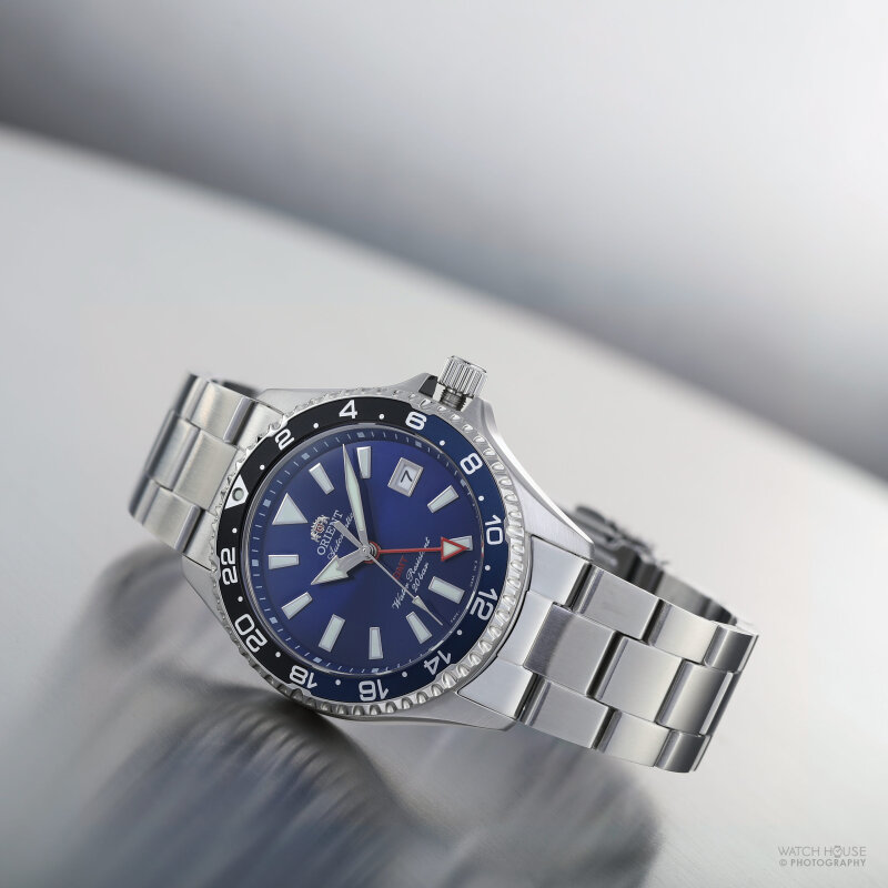 Orient MAKO GMT Automatikuhr RA-BC0003L30B Tiefsee Blau
