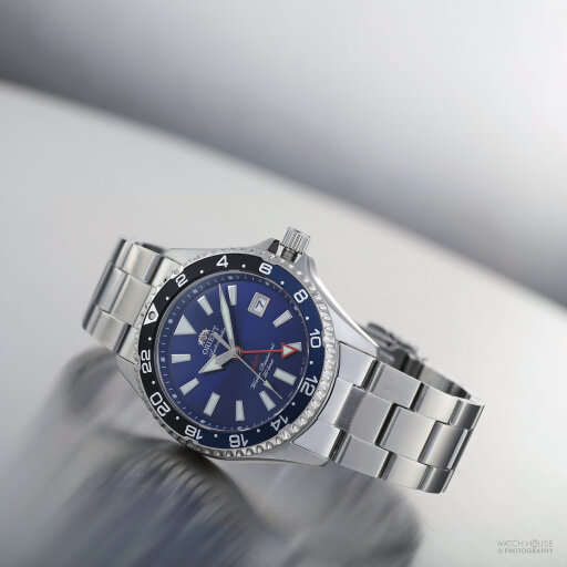 Orient MAKO GMT Automatikuhr RA-BC0003L30B Tiefsee Blau