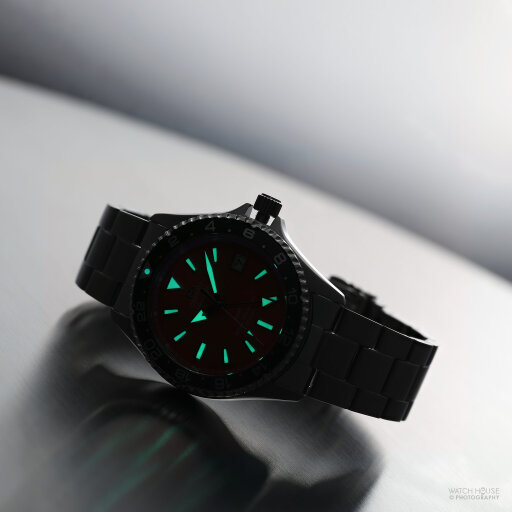 Orient MAKO GMT Automatikuhr RA-BC0004Y30B Orange Sunset
