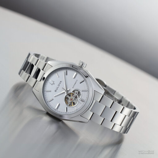 Bulova Surveyor Automatikuhr 96A345 Weiß 39mm