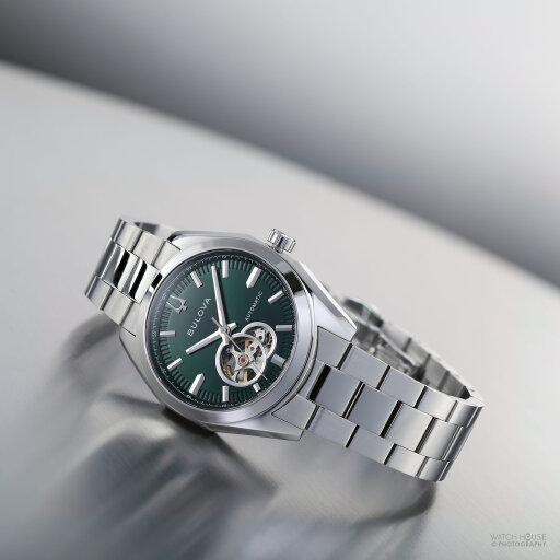 Bulova Surveyor Automatikuhr 96A349 Grün 39mm