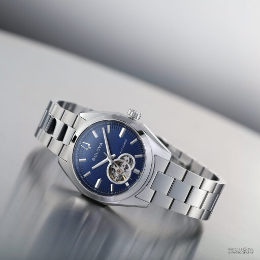 Bulova Surveyor Automatikuhr 96A350 Blau 39mm