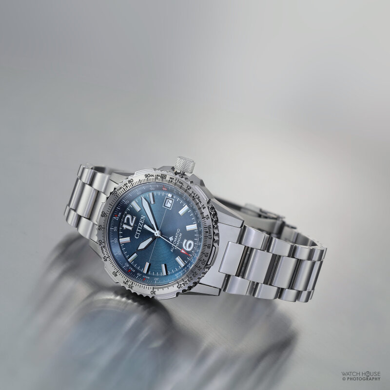 オルゴナイト雫型No.230 Citizen NK0040-58L PROMASTER SKY Navihawk 40mm Blue