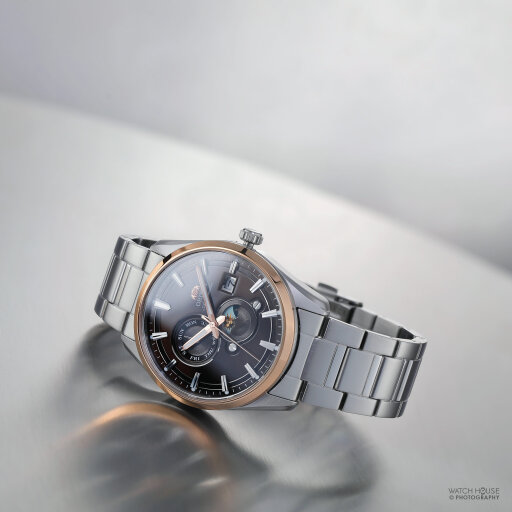 Orient RA-AK0313Y30B Stretto Sun & Moon 42mm...