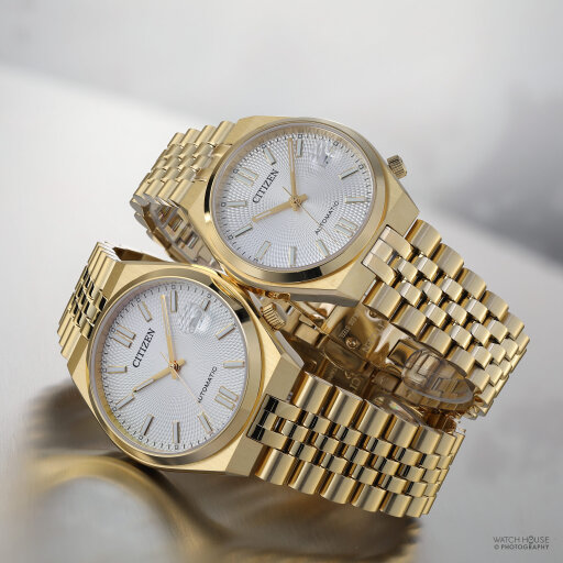 Citizen Tsuyosa Automatic Couples Watch Set Gold Tone...