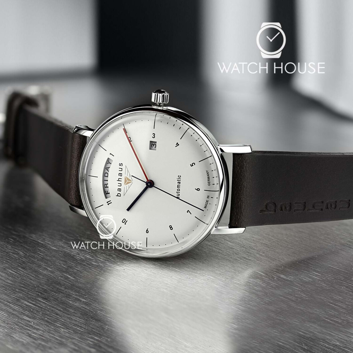 Bauhaus 2162-1 Day Date Men's Wristwatch Automatic