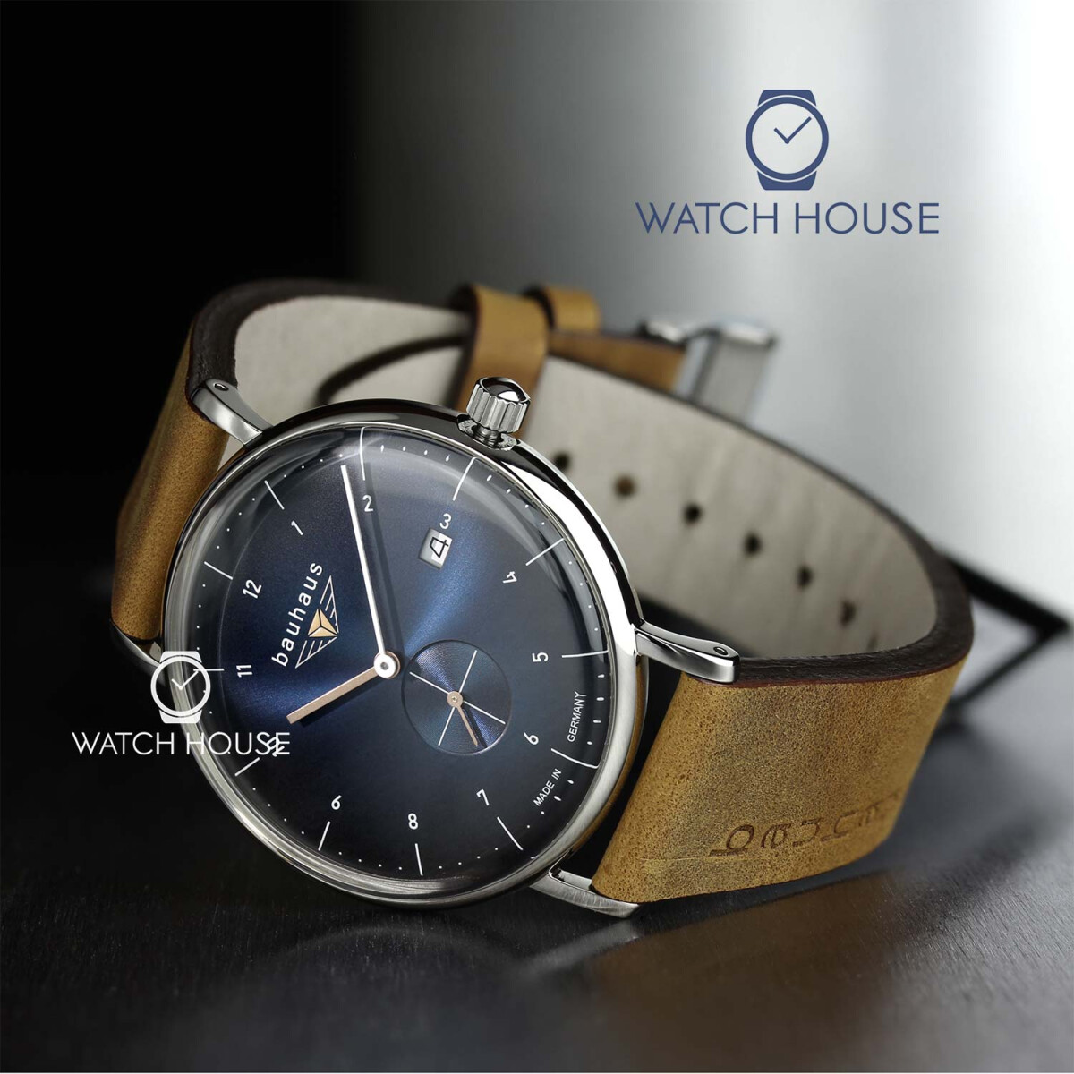 Bauhaus 2130-3 Quartz Vintage Wristwatch Strap Men\'s