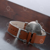 Bauhaus 2140-4 Quarz Kräftiges Lederband Herren Armbanduhr
