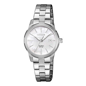 Citizen Basic Ladies EU6070-51D Quartz Womens Wristwatch With M.O.P.