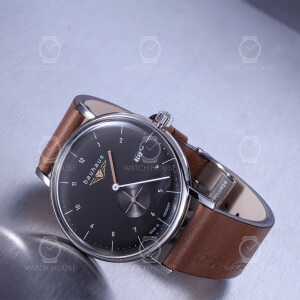 Bauhaus 2132-2 mens wristwatch with decentralized second...