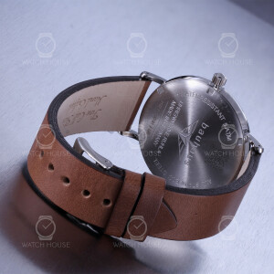 Bauhaus 2132-2 mens wristwatch with decentralized second hands