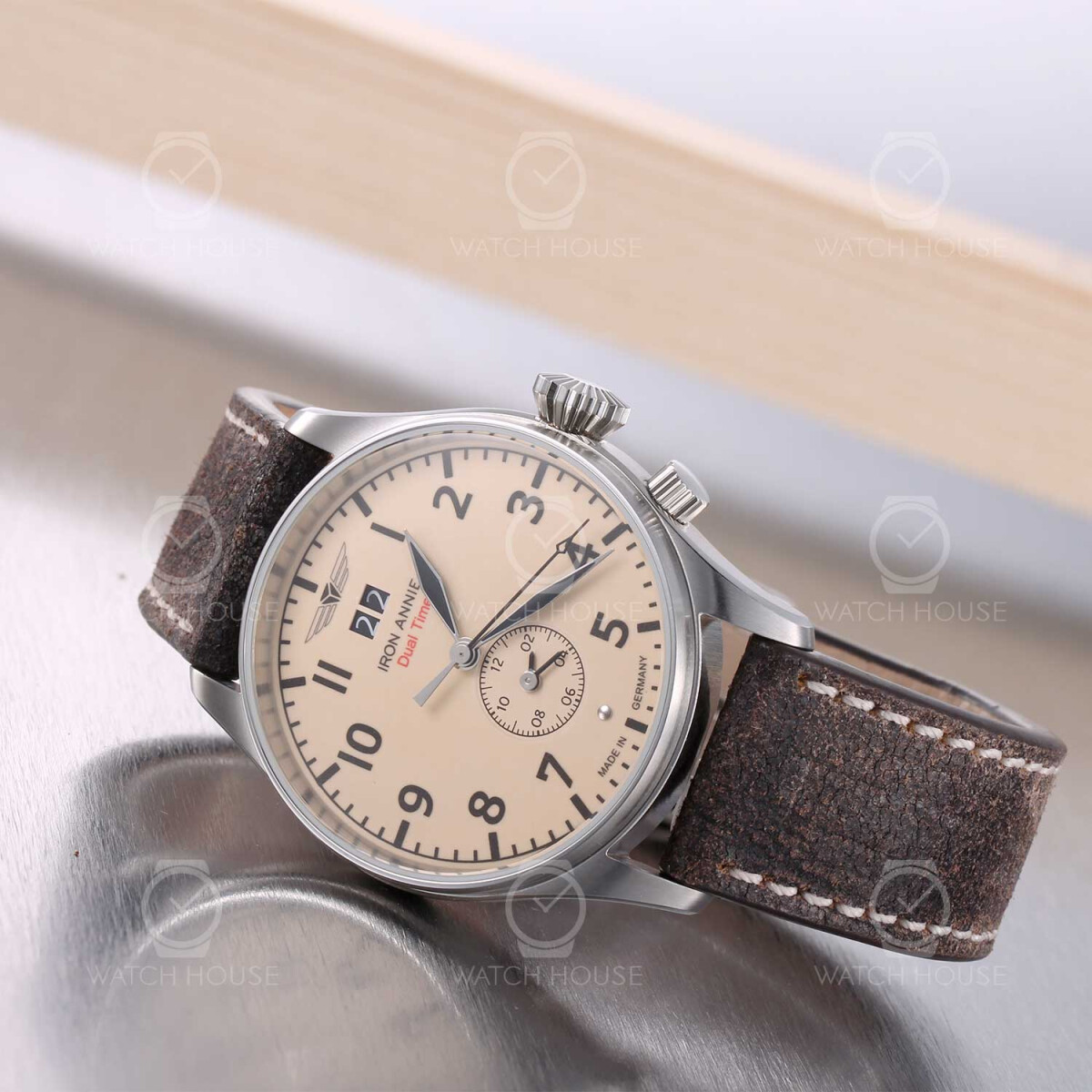 Time Dual Men\'s Wristwatch Control Iron Annie Flight 5140-5