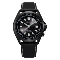 Citizen CB0225-14 World Timer Radio Controlled Ecodrive watch in black