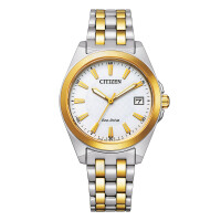 Citizen EO1214-82A Gold plated unisex wrist watch with Eco Drive