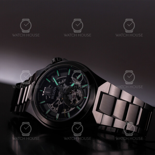 Bulova 98A179 Maquina classic skeleton men\'s automatic watch