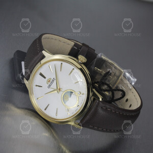 Orient Quarz Classic Sun and Moon Gold Leather...