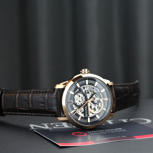 Sutton 97A169 watch automatic Skeleton Bulova